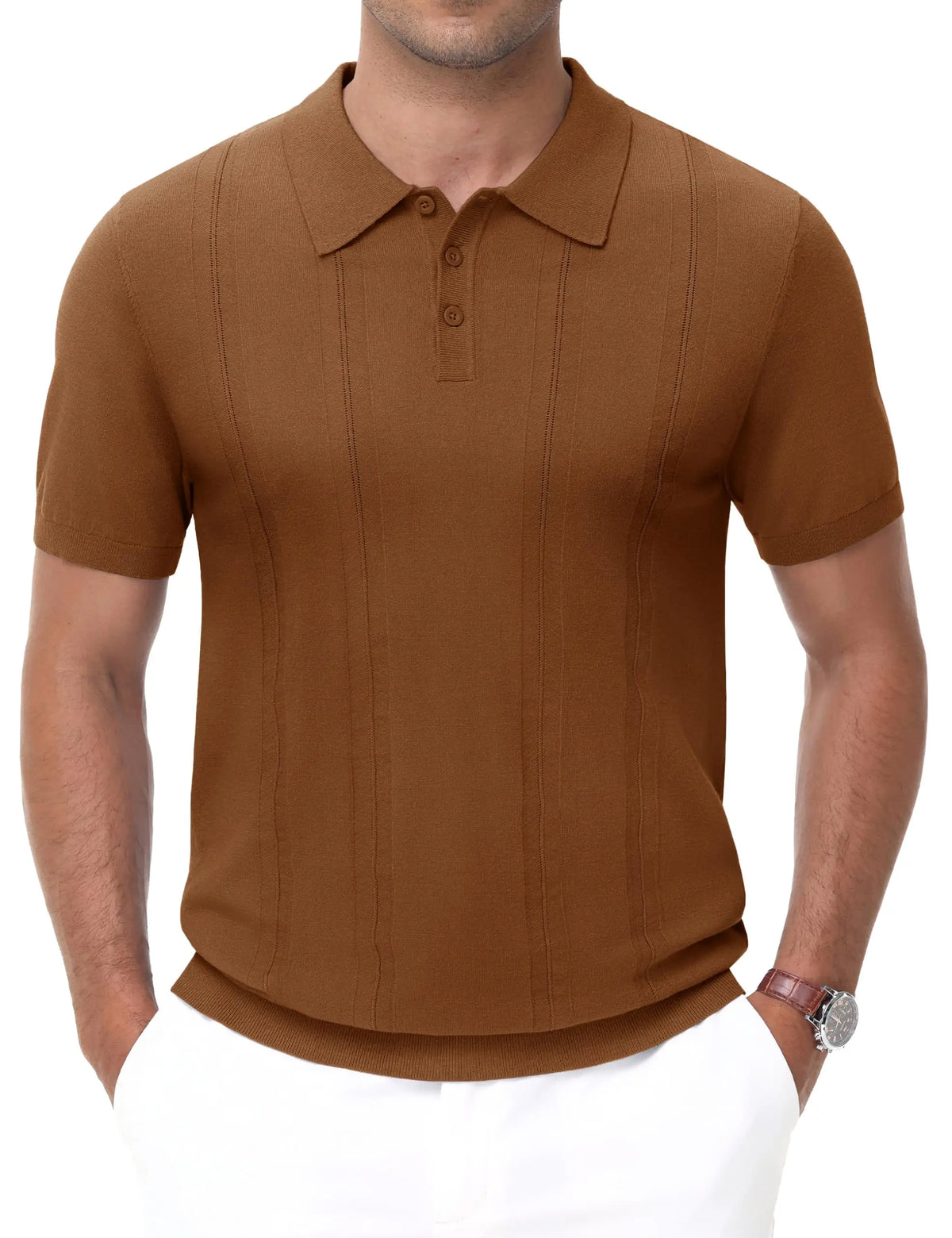 Ribbed Lightweight Polo