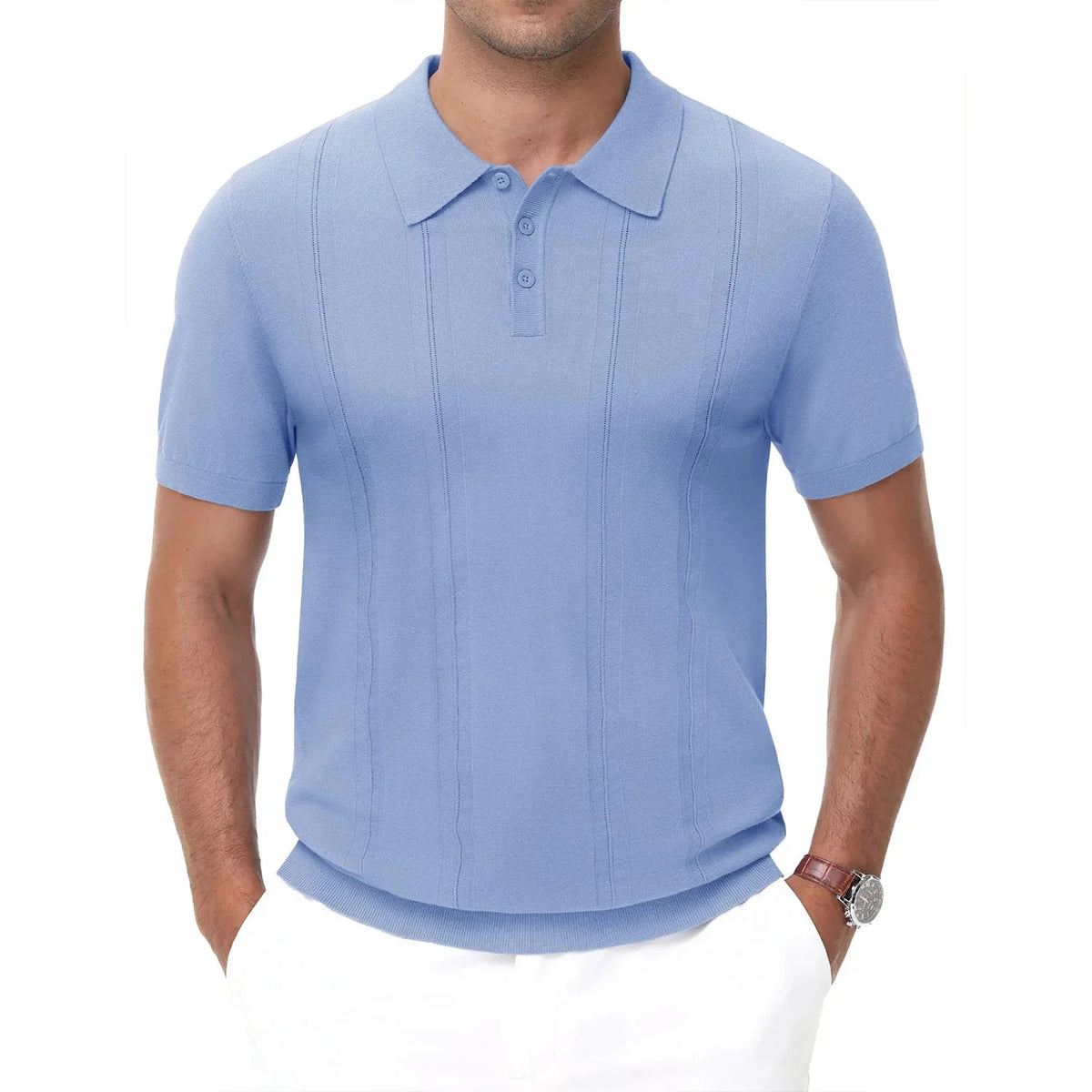 Ribbed Lightweight Polo