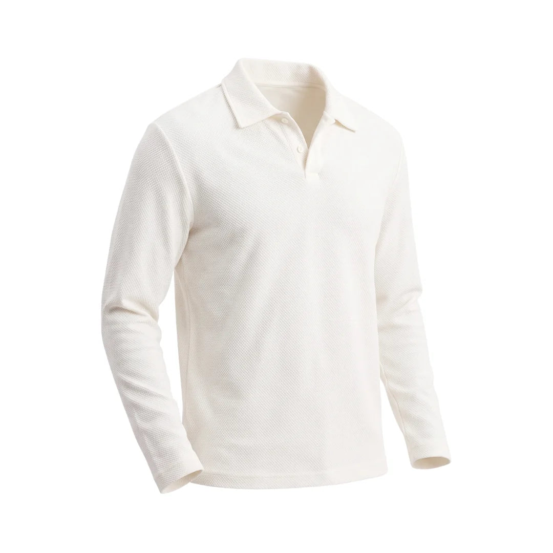 Long Sleeve Knit Polo