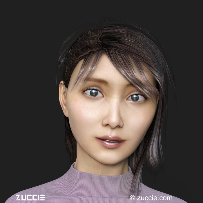 Cubbcy 3rdG HiPoly 01.1 for Hair Color & Makeup