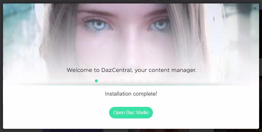 zuccie.com DAZ Studio DazCentralからDAZ Studioをインストールする